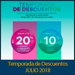 temporada de descuentos julio